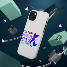 DistinctInk ToughCase for Apple iPhone, Compatible with MagSafe Charging - I'm Done Adulting Let's Be Mermaids