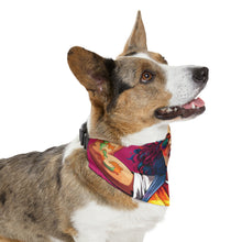 DistinctInk Adjustable Pet Banana Collar with Leading a New Path Design for LGBTQ+ Pride