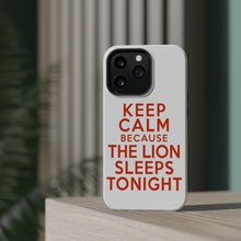 DistinctInk ToughCase for Apple iPhone, Compatible with MagSafe Charging - Keep Calm The Lion Sleeps Tonight