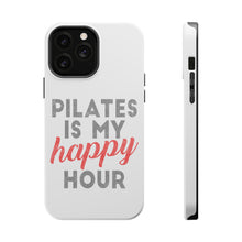 DistinctInk ToughCase for Apple iPhone, Compatible with MagSafe Charging - Pilates is My Happy Hour