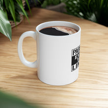 DistinctInk Glossy White Coffee / Tea Mug - Parkour Expand Your Limits