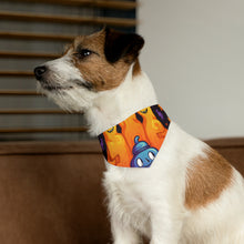 DistinctInk Adjustable Pet Banana Collar with Finding Your Purpose in Life Design for Halloween LGBTQ+ Pride