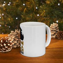 DistinctInk Glossy White Coffee / Tea Mug - Sun of a Beach
