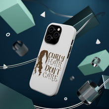 DistinctInk ToughCase for Apple iPhone, Compatible with MagSafe Charging - Curly Hair Don't Care