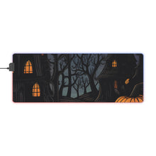 DistinctInk LED Gaming Mouse Pad with Spooky All Hallows' Eve Design for Halloween