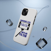 DistinctInk ToughCase for Apple iPhone, Compatible with MagSafe Charging - Confidence Level Selfie with No Filter