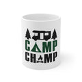 Glossy White Coffee / Tea Mug - Camp Champ - Camping Fire