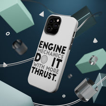 DistinctInk ToughCase for Apple iPhone, Compatible with MagSafe Charging - Engine Mechanics Do It With More Thrust