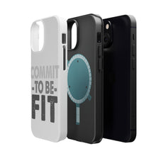 DistinctInk ToughCase for Apple iPhone, Compatible with MagSafe Charging - Commit To Be Fit