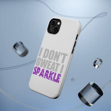 DistinctInk ToughCase for Apple iPhone, Compatible with MagSafe Charging - I Don't Sweat I Sparkle