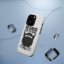 DistinctInk ToughCase for Apple iPhone, Compatible with MagSafe Charging - Beards are the New Six Pack