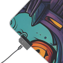 DistinctInk LED Gaming Mouse Pad with Trick or Treat Parade Design for Halloween