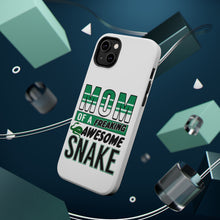 DistinctInk ToughCase for Apple iPhone, Compatible with MagSafe Charging - Mom of a Freaking Awesome Snake