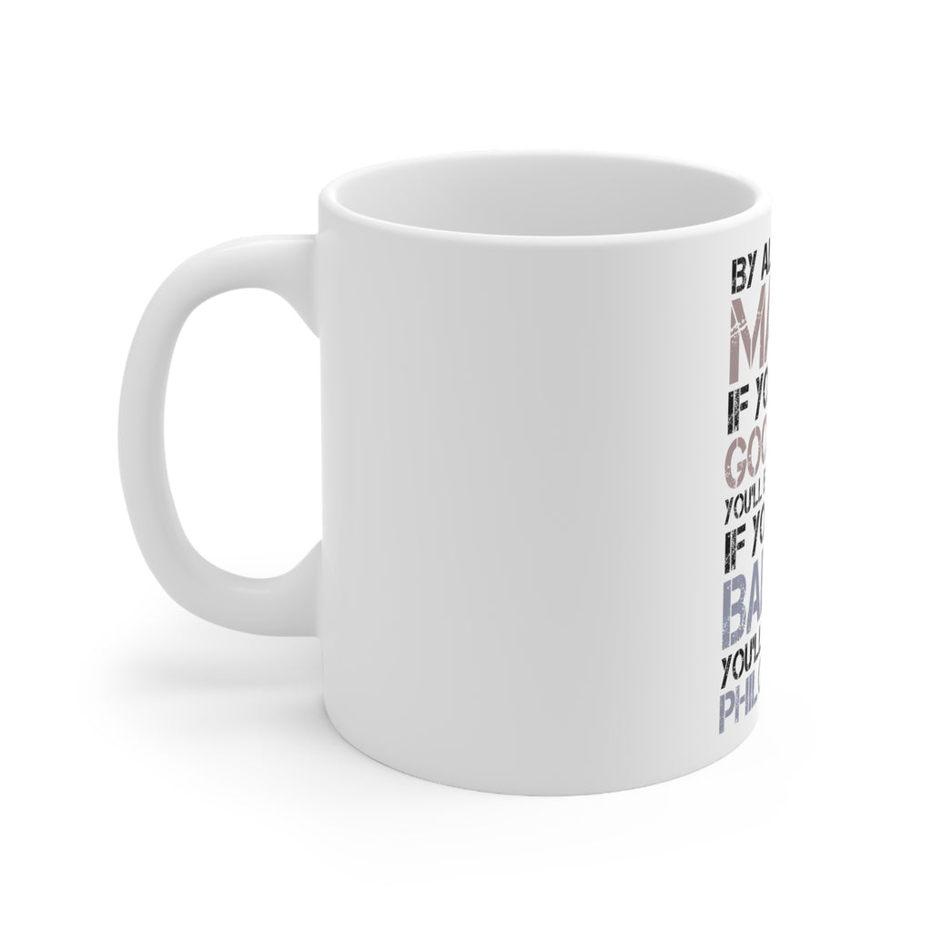 Glossy White Coffee / Tea Mug - Marry - Good Wife Become Happy, view 2