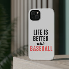 DistinctInk ToughCase for Apple iPhone, Compatible with MagSafe Charging - Life is Better with Baseball