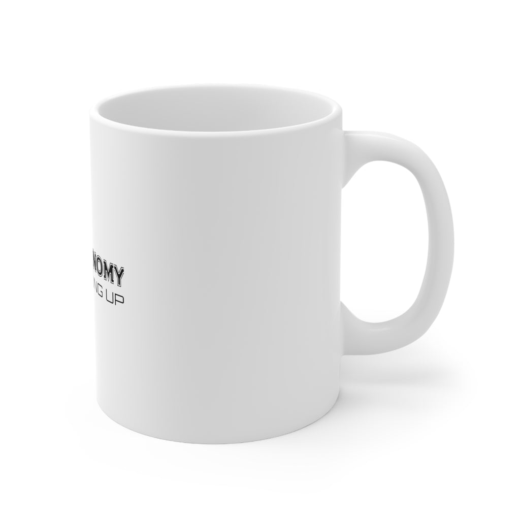 Glossy White Coffee / Tea Mug - Astronomy is Looking Up, view 3