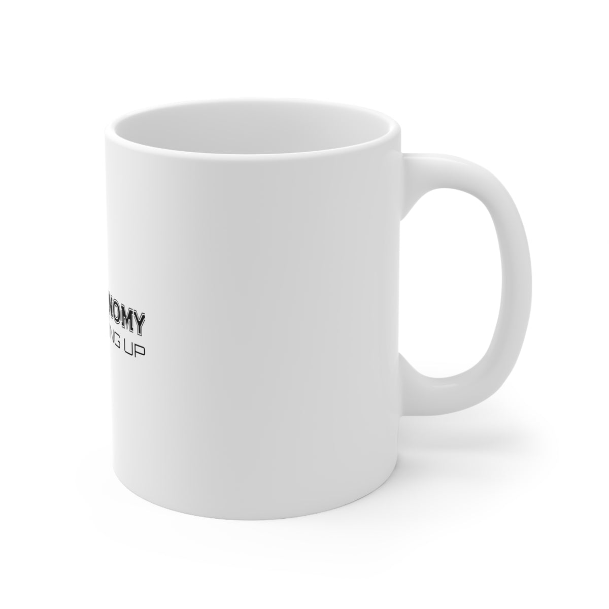 Glossy White Coffee / Tea Mug - Astronomy is Looking Up, view 3