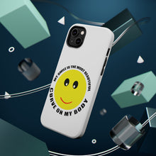 DistinctInk ToughCase for Apple iPhone, Compatible with MagSafe Charging - My Smile Most Beautiful Curve on My Body