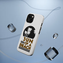 DistinctInk ToughCase for Apple iPhone, Compatible with MagSafe Charging - Sun of a Beach