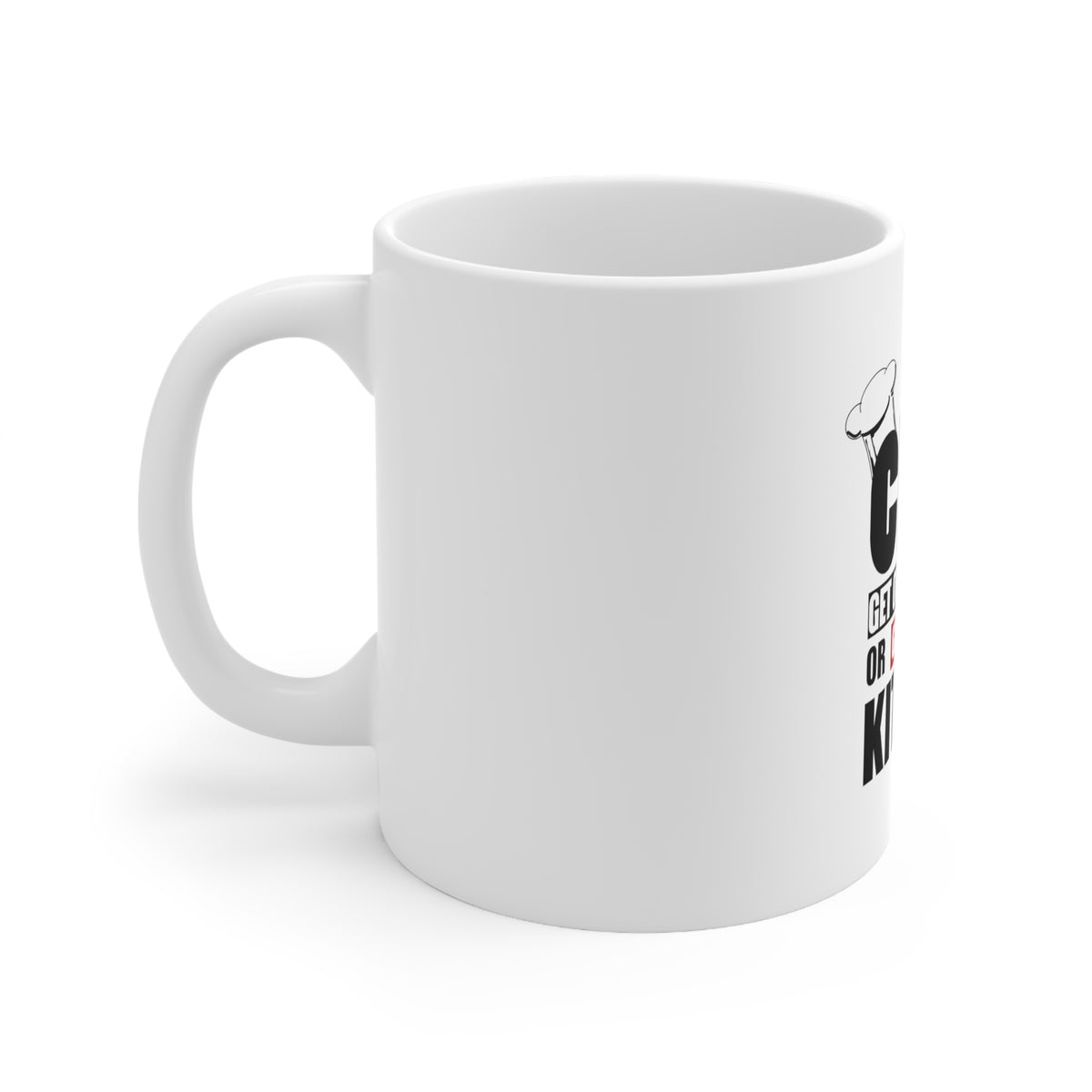 Glossy White Coffee / Tea Mug - I'm the Chef Get Over it, view 2