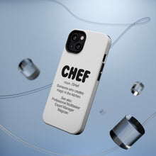 DistinctInk ToughCase for Apple iPhone, Compatible with MagSafe Charging - Chef Definition - Magic in the Kitchen