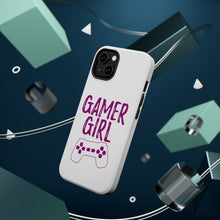 DistinctInk ToughCase for Apple iPhone, Compatible with MagSafe Charging - Gamer Girl - Video Games