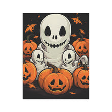 DistinctInk Garden & House Banner Flag with Ghost Skeleton Pumpkin Pattern Design for Halloween