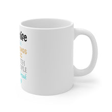 DistinctInk Glossy White Coffee / Tea Mug - Theatre Life - Odd Things in Public