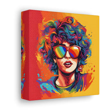 DistinctInk Canvas Wall Art with Start Building Your Dreams for LGBTQ+ Pride