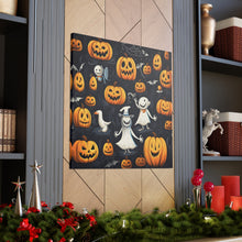 DistinctInk Canvas Wall Art with The Halloween Spell for Halloween