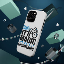 DistinctInk ToughCase for Apple iPhone, Compatible with MagSafe Charging - People Think It's Magic It's Engineering