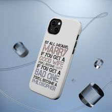 DistinctInk ToughCase for Apple iPhone, Compatible with MagSafe Charging - Marry - Good Wife Become Happy