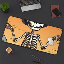 DistinctInk Desk Mat with Skelefun Halloween Design for Halloween