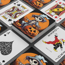 DistinctInk Playing / Poker Cards with Haunted Jack-O'-Skeleton Design for Halloween