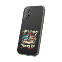 DistinctInk Hybrid (Acrylic/TPU) Clear Slim Fit Case for Apple iPhone | Trump: Promises Made, Promises Kept - Conservative