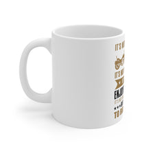 DistinctInk Glossy White Coffee / Tea Mug - Not What Your Ride, That You Ride Motorcycle