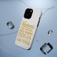 DistinctInk ToughCase for Apple iPhone, Compatible with MagSafe Charging - Auto Mechanic Multi Tasking Ninja