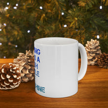 DistinctInk Glossy White Coffee / Tea Mug - Nothing Beats a Fresh Bottle of Moonshine