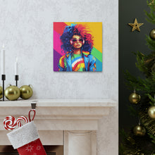DistinctInk Canvas Wall Art with Living a Full Life for LGBTQ+ Pride