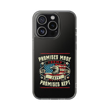 DistinctInk Hybrid (Acrylic/TPU) Clear Slim Fit Case for Apple iPhone | Trump: Promises Made, Promises Kept - Conservative