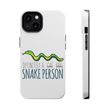 DistinctInk ToughCase for Apple iPhone, Compatible with MagSafe Charging - Definitely a Snake Person