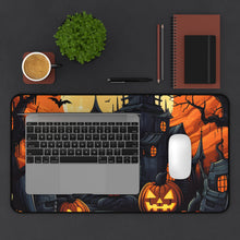 DistinctInk Desk Mat with Darkness Falls on Halloween Design for Halloween