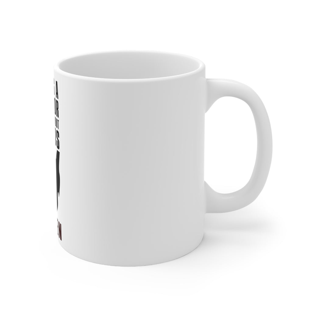 Glossy White Coffee / Tea Mug - Name For People Without Beards: Women, view 3