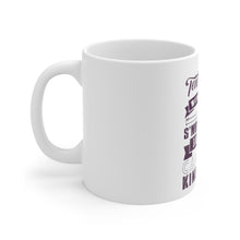 DistinctInk Glossy White Coffee / Tea Mug - Tent Pitchin Weiner Roastin S'More Camping Girl