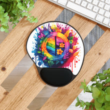 DistinctInk Mouse Pad with Wrist Rest  with The Road to Fulfillment Design for LGBTQ+ Pride