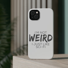 DistinctInk ToughCase for Apple iPhone, Compatible with MagSafe Charging - I'm Not Weird, I Just Like Sci-Fi