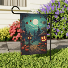DistinctInk Garden & House Banner / Flag with Trick or Treat Fun Design for Halloween