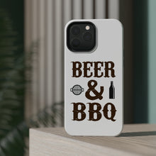 DistinctInk ToughCase for Apple iPhone, Compatible with MagSafe Charging - Beer & Barbecue BBQ