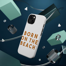 DistinctInk ToughCase for Apple iPhone, Compatible with MagSafe Charging - Born on the Beach