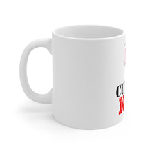 DistinctInk Glossy White Coffee / Tea Mug - Cut the Net Basketball
